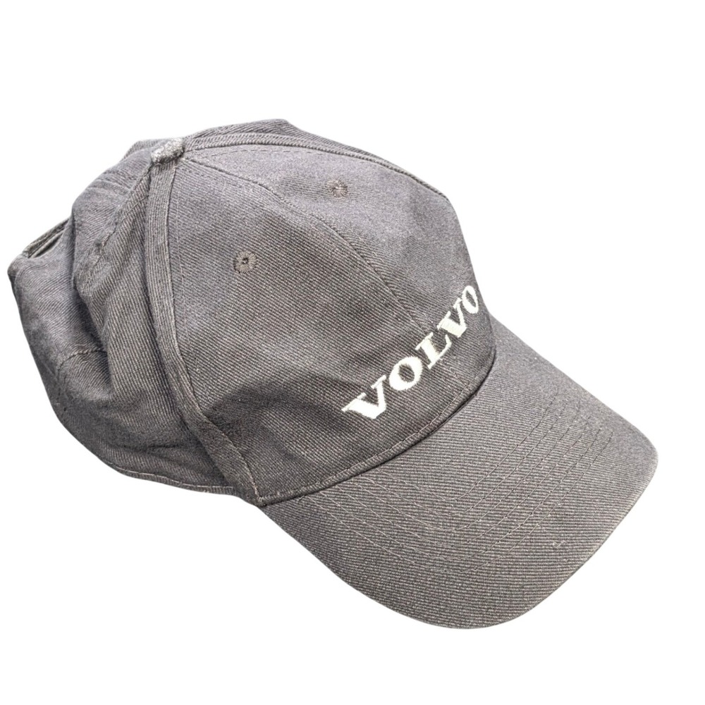 Volvo Apollo USA Baseball Cap Men's Adjustable Charcoal Grey Hook and Loop